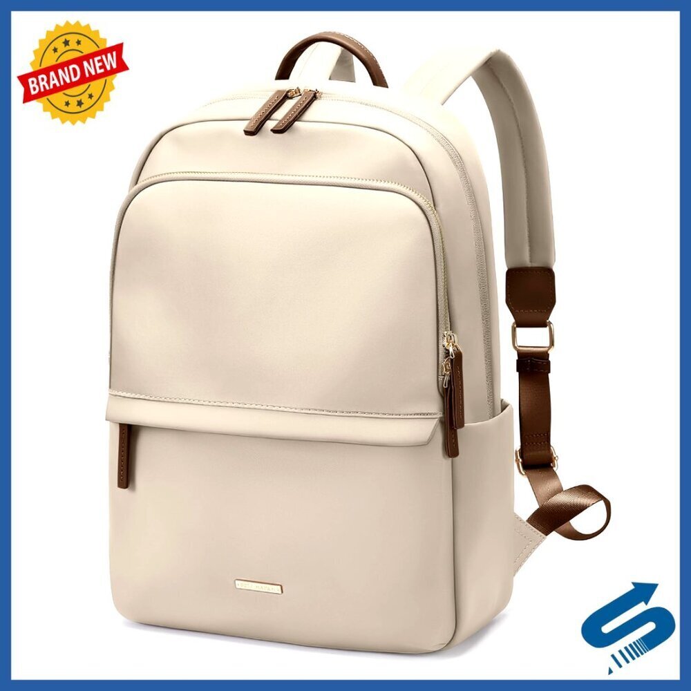 Slim Laptop Backpack Chic Minimal Travel Work College Purse Style Adjustable